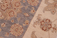 handmade Traditional Kafkaz Grey Beige Hand Knotted RECTANGLE 100% WOOL area rug 6X9