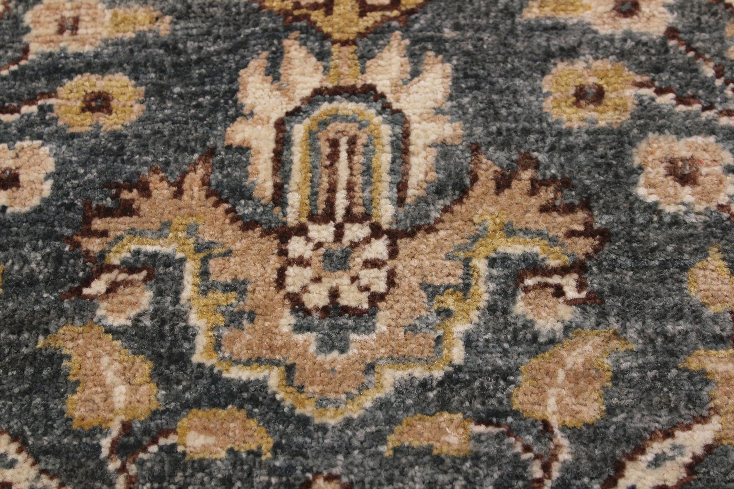 handmade Traditional Kafkaz Green Beige Hand Knotted RECTANGLE 100% WOOL area rug 4x6