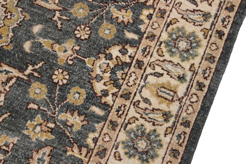 handmade Traditional Kafkaz Green Beige Hand Knotted RECTANGLE 100% WOOL area rug 4x6