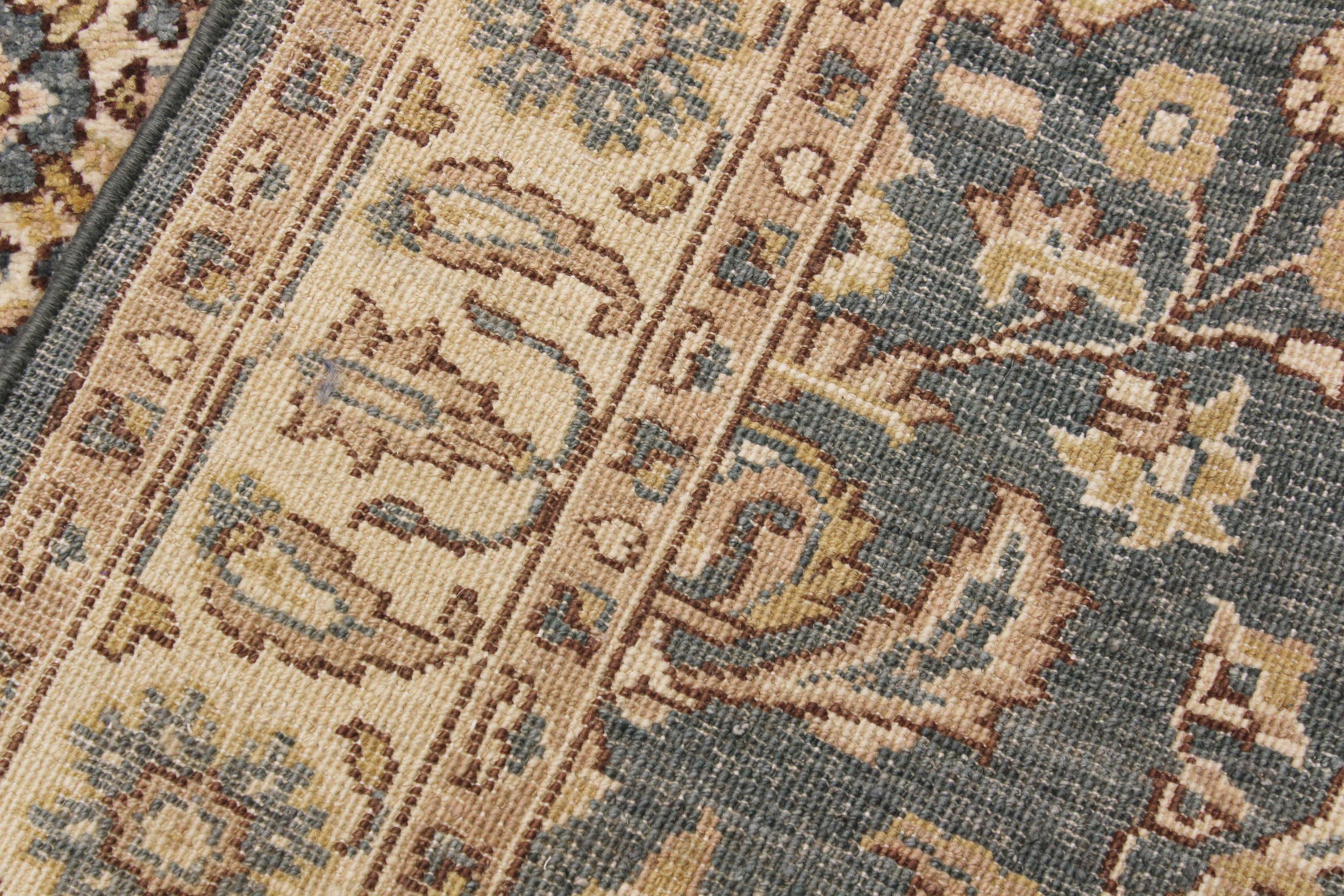 handmade Traditional Kafkaz Green Beige Hand Knotted RECTANGLE 100% WOOL area rug 4x6