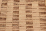 handmade Modern Gabbeh Beige Brown Hand Knotted RECTANGLE 100% WOOL area rug 10  x 14 