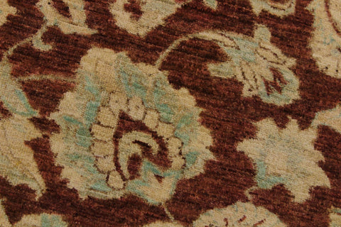 A11800 710"x 8 0"Traditional                   8x8BrownGREENHand-knotted                  Pakistan   100% Wool  Round      652671215414