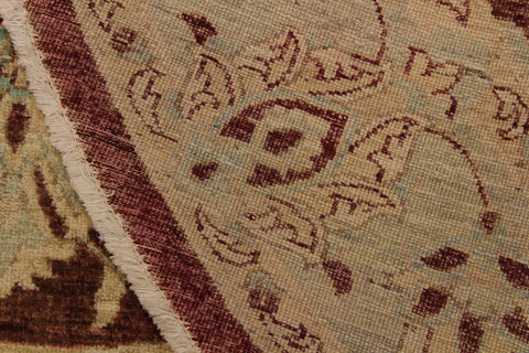 A11800 710"x 8 0"Traditional                   8x8BrownGREENHand-knotted                  Pakistan   100% Wool  Round      652671215414