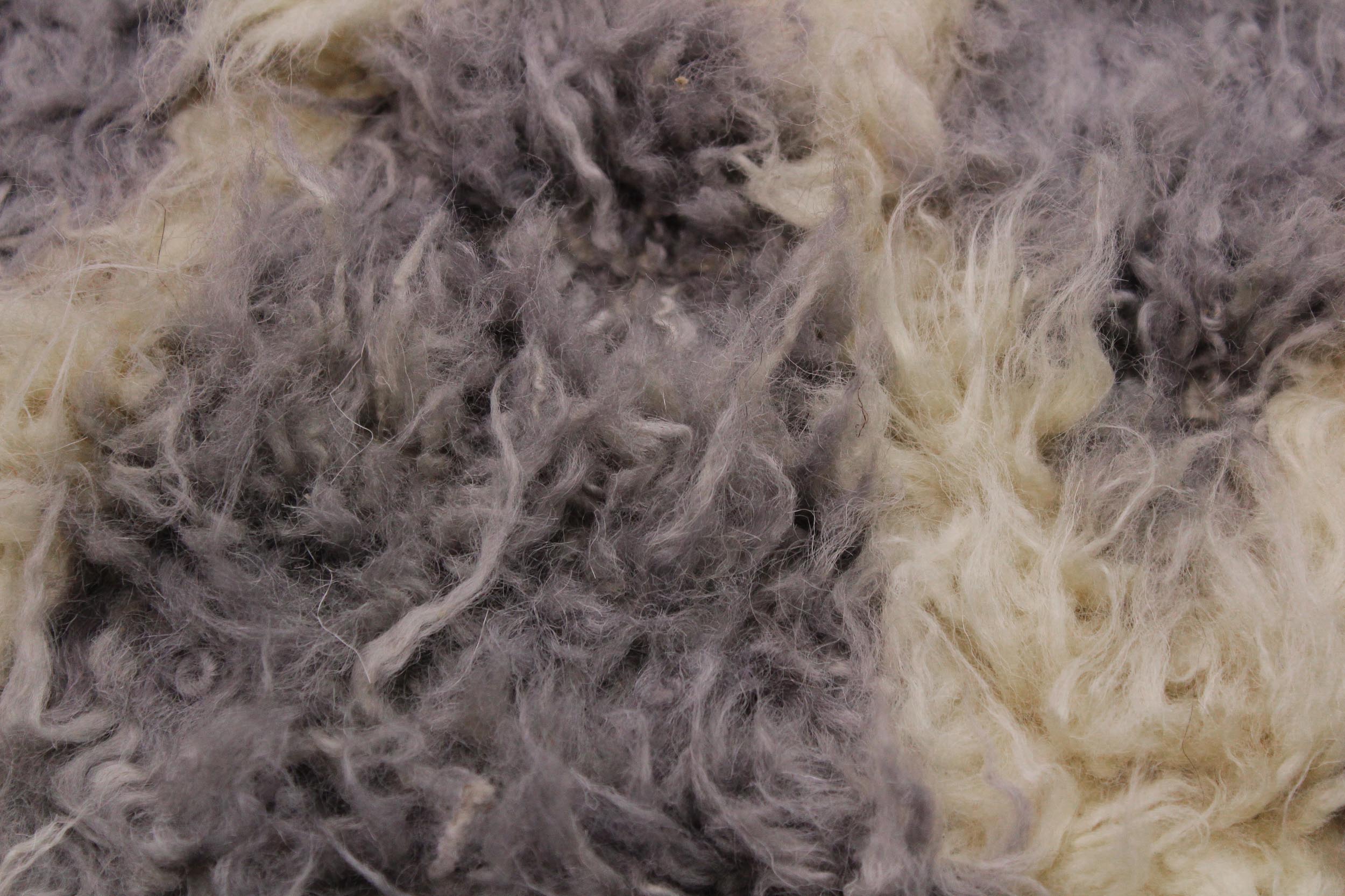 handmade Geometric Moroccan Ivory Grey Hand Knotted RECTANGLE 100% WOOL area rug 4' x 6'