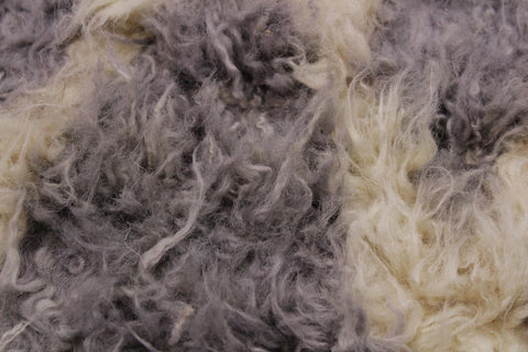 handmade Geometric Moroccan Ivory Grey Hand Knotted RECTANGLE 100% WOOL area rug 4' x 6'