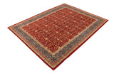 handmade Transitional Kafkaz Red Blue Hand Knotted RECTANGLE 100% WOOL area rug 10 x 14