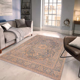 handmade Traditional Kafkaz Gray Lt. Blue Hand Knotted RECTANGLE 100% WOOL area rug 8 x 10