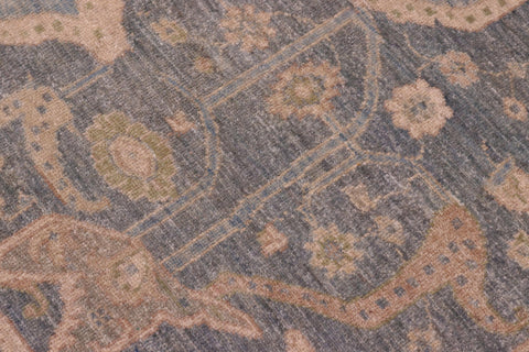 handmade Traditional Kafkaz Gray Lt. Blue Hand Knotted RECTANGLE 100% WOOL area rug 8' x 10'