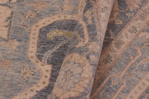 handmade Traditional Kafkaz Gray Lt. Blue Hand Knotted RECTANGLE 100% WOOL area rug 8' x 10'