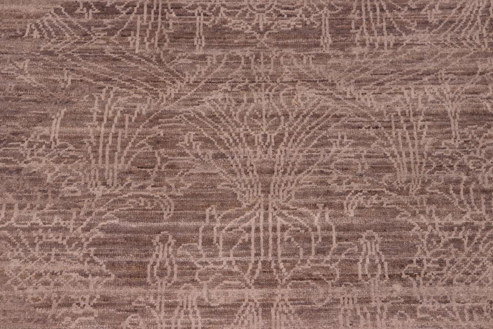 handmade Modern Kafkaz Grey Ivory Hand Knotted RECTANGLE 100% WOOL area rug 8X10