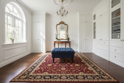 handmade Traditional Kafkaz Red Blue Hand Knotted RECTANGLE 100% WOOL area rug 10x14