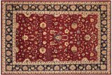 Boho Chic Ziegler Paulette Red/Blue Hand-Knotted Wool Rug - 10'1'' x 13'9''