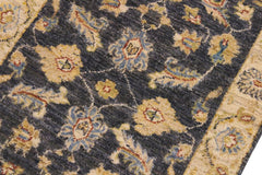 handmade Traditional Kafkaz Grey Ivory Hand Knotted RECTANGLE 100% WOOL area rug 2X3