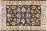 Oriental Ziegler Stapleto Grey/Ivory Hand-Knotted Wool Rug - 2'0'' x 2'11''