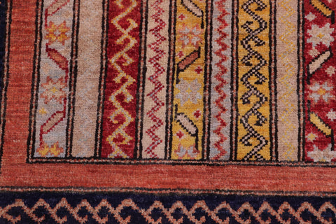 handmade Transitional Shawl Blue Rust Hand Knotted RECTANGLE 100% WOOL area rug 2x3