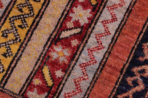handmade Transitional Shawl Blue Rust Hand Knotted RECTANGLE 100% WOOL area rug 2x3