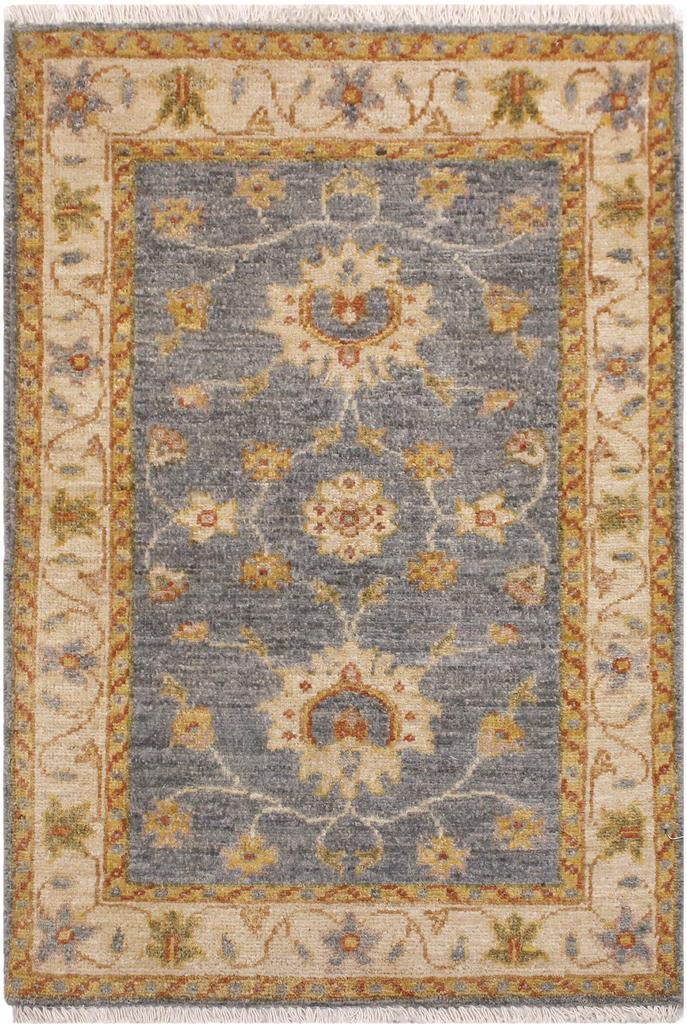 handmade Traditional Kafkaz Grey Red Hand Knotted RECTANGLE 100% WOOL area rug 2X3