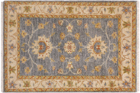 handmade Traditional Kafkaz Grey Red Hand Knotted RECTANGLE 100% WOOL area rug 2x3