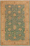 handmade Traditional Kafkaz Green Tan Hand Knotted RECTANGLE 100% WOOL area rug 10 x 14