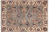 Classic Ziegler Stclair Grey/Ivory Hand-Knotted Wool Rug - 2'1'' x 2'11''