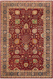 handmade Traditional Kafkaz Red Blue Hand Knotted RECTANGLE 100% WOOL area rug 10 x 15