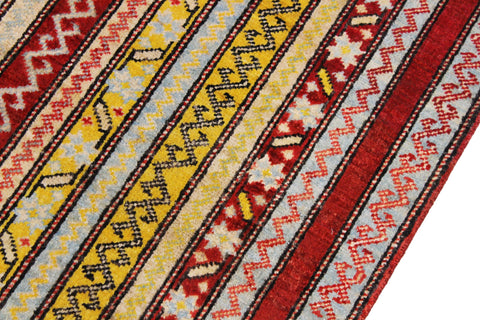 handmade Transitional Shawl Red Gray Hand Knotted RECTANGLE 100% WOOL area rug 2x2