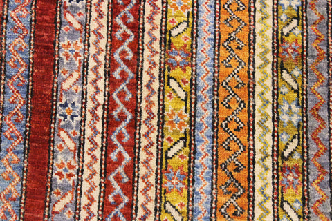handmade Transitional Shawl Rust Blue Hand Knotted RECTANGLE 100% WOOL area rug 2x3