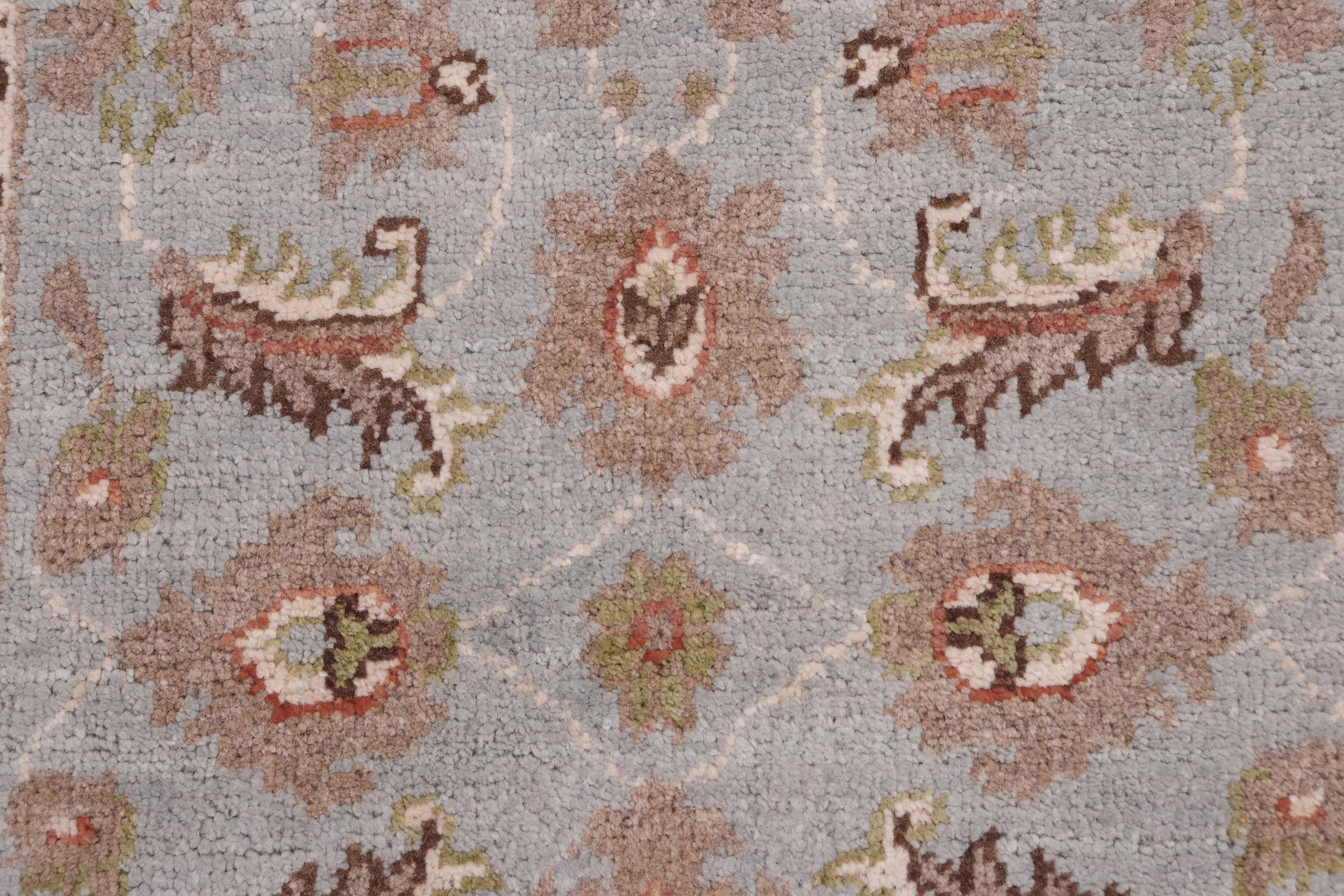 handmade Traditional Kafkaz Lt. Blue Ivory Hand Knotted RECTANGLE 100% WOOL area rug 2x3