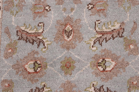 handmade Traditional Kafkaz Lt. Blue Ivory Hand Knotted RECTANGLE 100% WOOL area rug 2x3