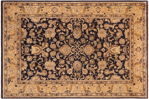 handmade Traditional Kafkaz Blue Tan Hand Knotted RECTANGLE 100% WOOL area rug 10x13