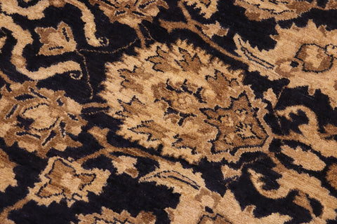 handmade Traditional Kafkaz Blue Tan Hand Knotted RECTANGLE 100% WOOL area rug 10x13