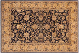 Oriental Ziegler Doreen Blue/Tan Hand-Knotted Wool Rug - 9'8'' x 13'2''