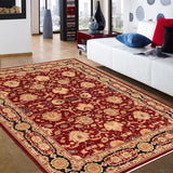 handmade Traditional Kafkaz Red Blue Hand Knotted RECTANGLE 100% WOOL area rug 10 x 14