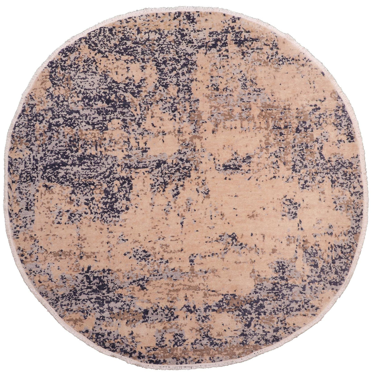 handmade Modern Round Kafkaz Lt. Brown Grey Hand Knotted ROUND 100% WOOL area rug 8' x 8'