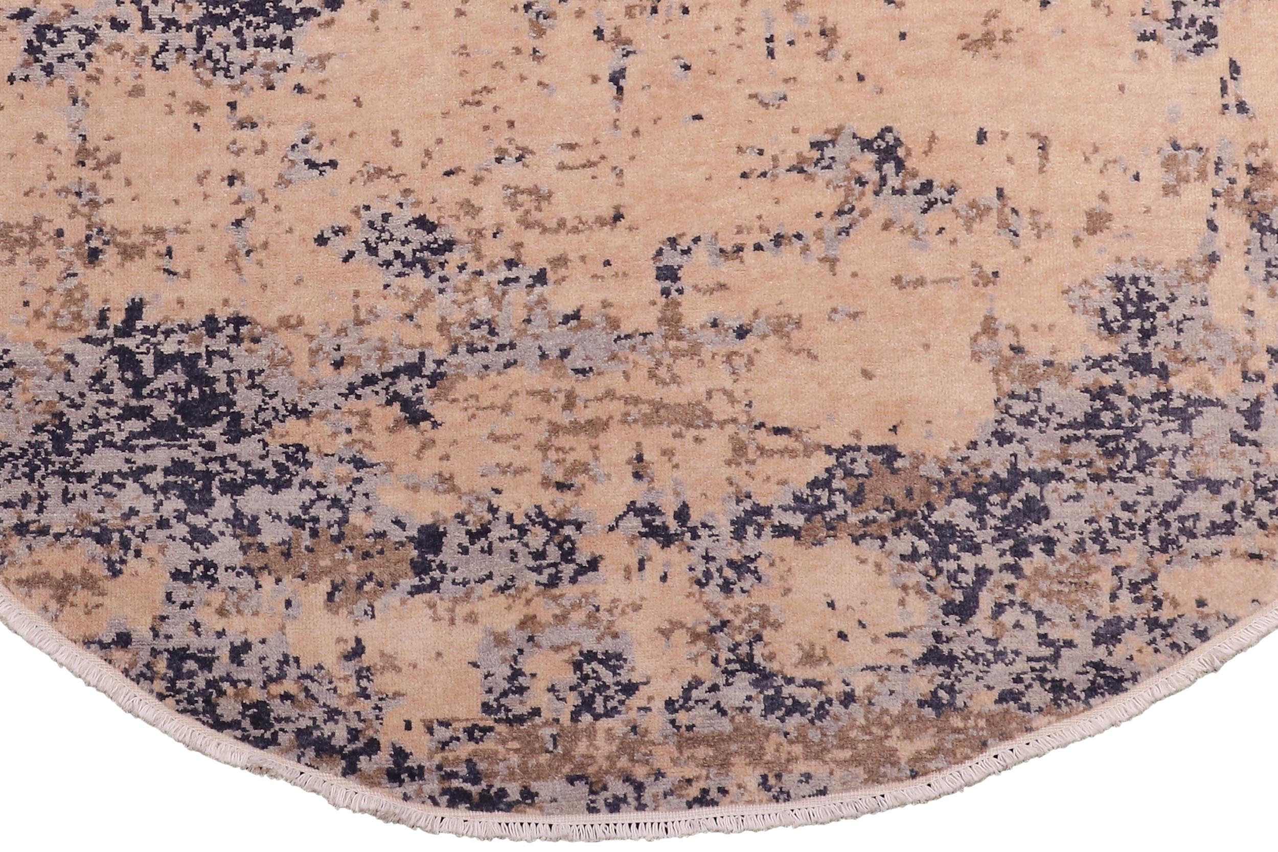 handmade Modern Round Kafkaz Lt. Brown Grey Hand Knotted ROUND 100% WOOL area rug 8' x 8'