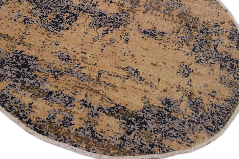 A11874 711"x 8 1"Modern                        8x8TaupeGREYHand-knotted                  Pakistan   100% Wool  Round      652671216077