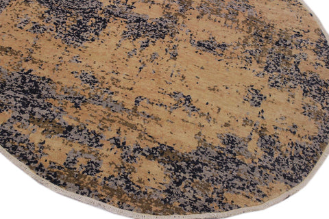 A11874 711"x 8 1"Modern                        8x8TaupeGREYHand-knotted                  Pakistan   100% Wool  Round      652671216077