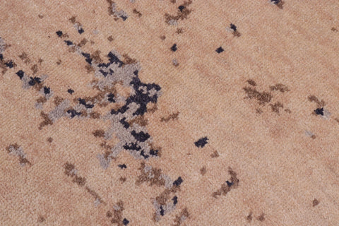 handmade Modern Round Kafkaz Lt. Brown Grey Hand Knotted ROUND 100% WOOL area rug 8' x 8'