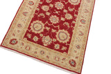 handmade Traditional Kafkaz Red Ivory Hand Knotted RECTANGLE 100% WOOL area rug 3 x 5