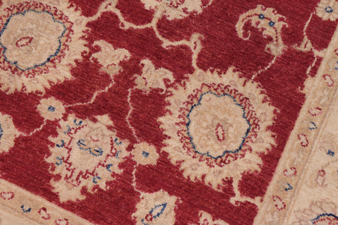 handmade Traditional Kafkaz Red Ivory Hand Knotted RECTANGLE 100% WOOL area rug 3x5