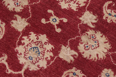 handmade Traditional Kafkaz Red Ivory Hand Knotted RECTANGLE 100% WOOL area rug 3x5