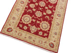 handmade Traditional Kafkaz Red Ivory Hand Knotted RECTANGLE 100% WOOL area rug 3 x 5