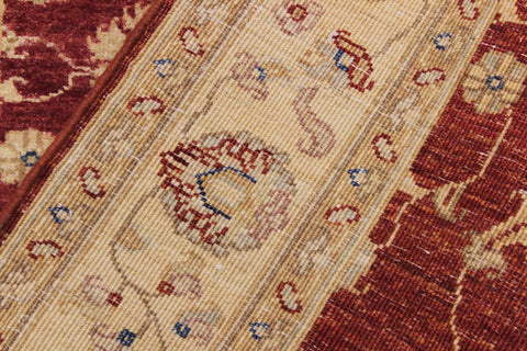 handmade Traditional Kafkaz Red Ivory Hand Knotted RECTANGLE 100% WOOL area rug 3x5