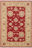handmade Traditional Kafkaz Red Ivory Hand Knotted RECTANGLE 100% WOOL area rug 3 x 5