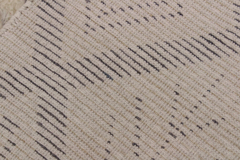handmade Geometric Moroccan Ivory Grey Hand Knotted RECTANGLE 100% WOOL area rug 4' x 6'