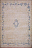 Vintage Distressed Persian Strong Brown/Blue Wool Rug - 10'1'' x 12'9''