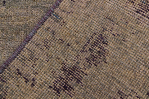 handmade Modern Kafkaz Green Blue Hand Knotted RUNNER 100% WOOL area rug 2' x 6'