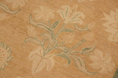 handmade Transitional Kafkaz Brown Green Hand Knotted RECTANGLE 100% WOOL area rug 10X14