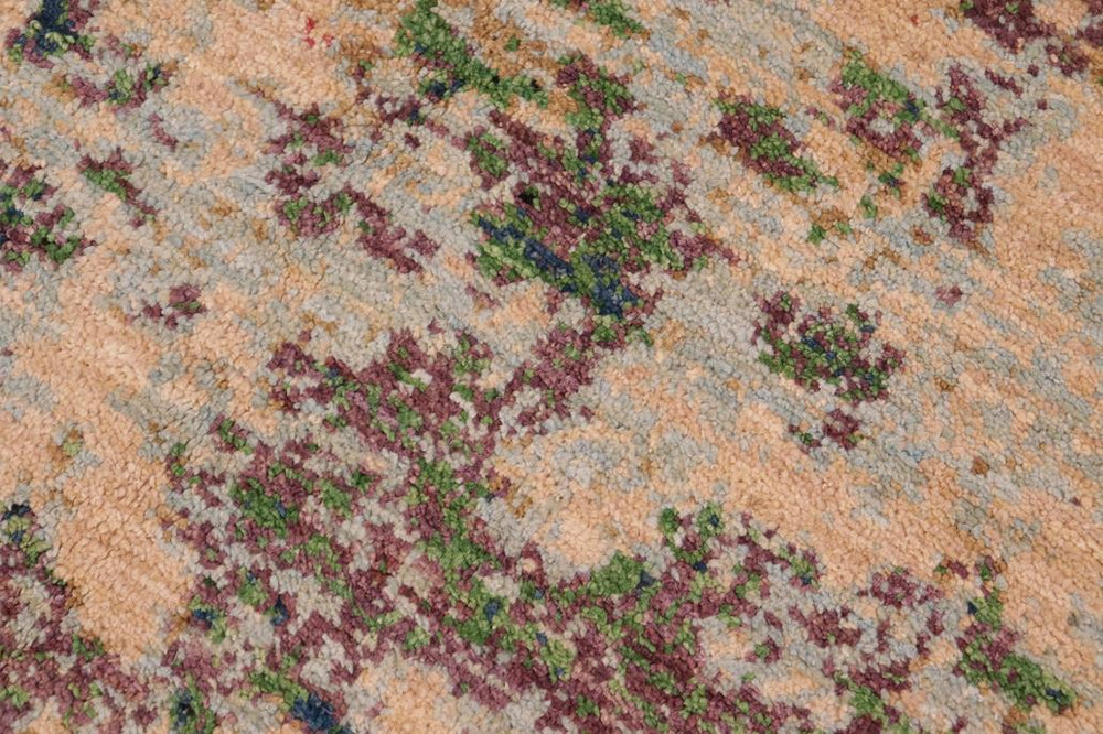 handmade Modern Kafkaz Beige Green Hand Knotted RECTANGLE 100% WOOL area rug 8X10