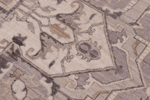 handmade Traditional Kafkaz Grey Ivory Hand Knotted RECTANGLE 100% WOOL area rug 10' x 14'